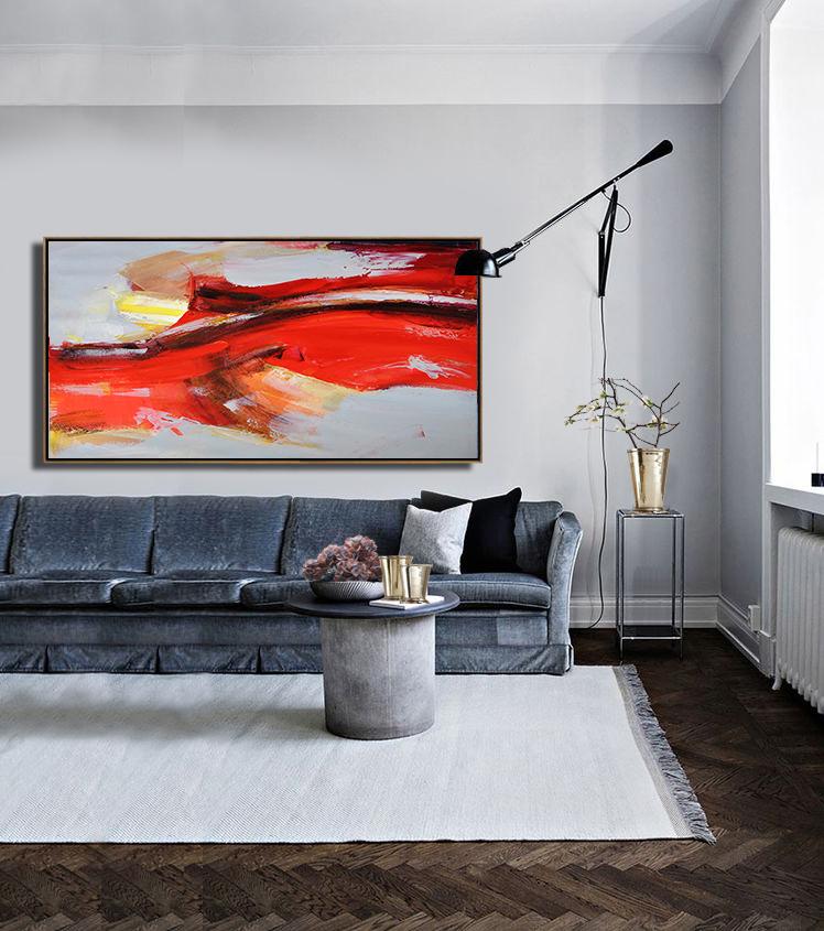Panoramic Palette Knife Contemporary Art - Click Image to Close